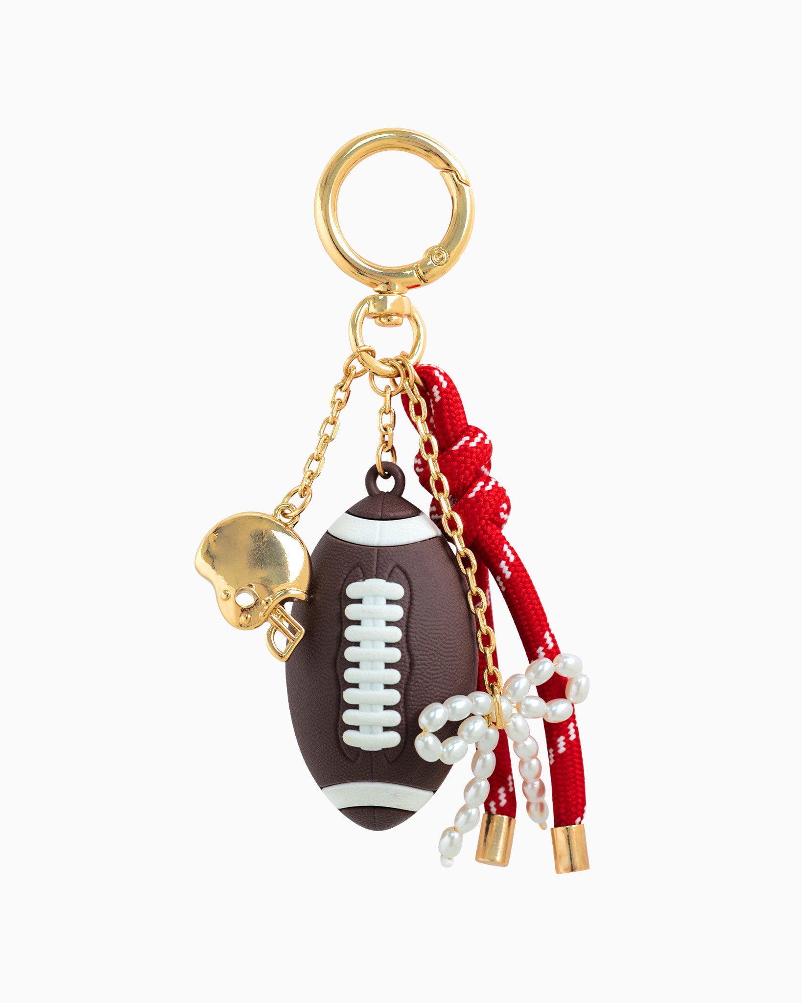 Touchdown Vibes Football Bag Charm